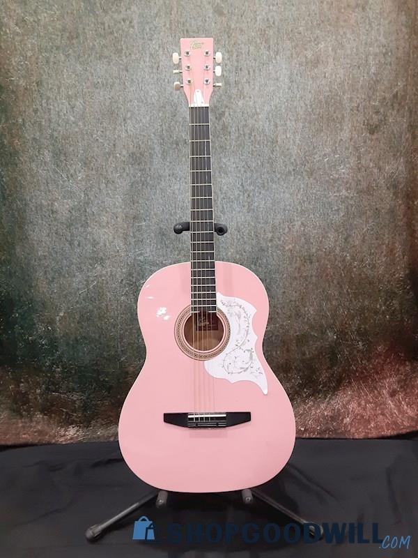 Rogue Pink Acoustic 6 String Guitar Model SO-069-RAG-PK