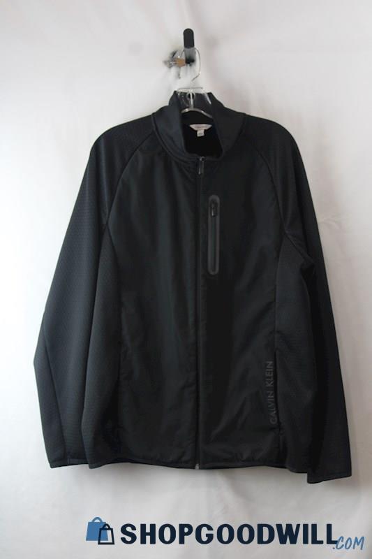 Calvin Klein Men's Black Fleece Lined Softshell Tech Jacket SZ L