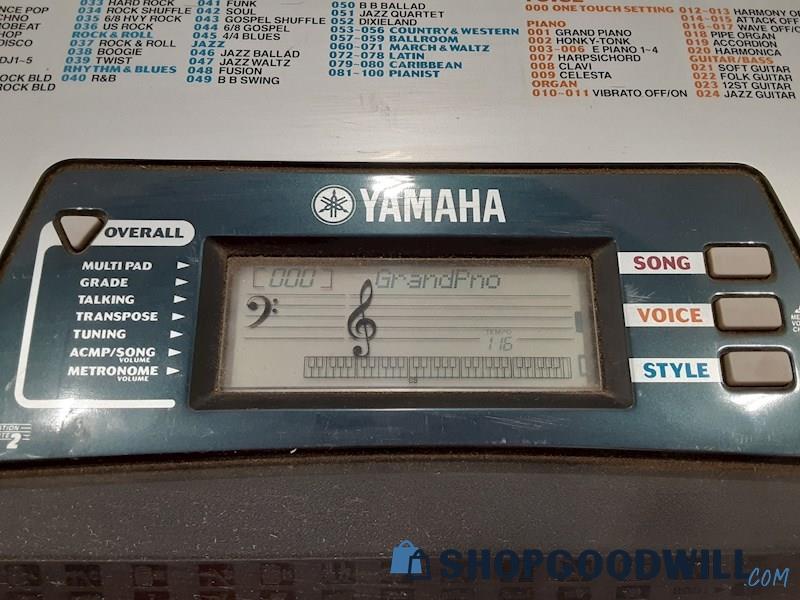 Yamaha PSR-175 Digital Electronic Piano Keyboard SN#UBKP18195 POWERS ON