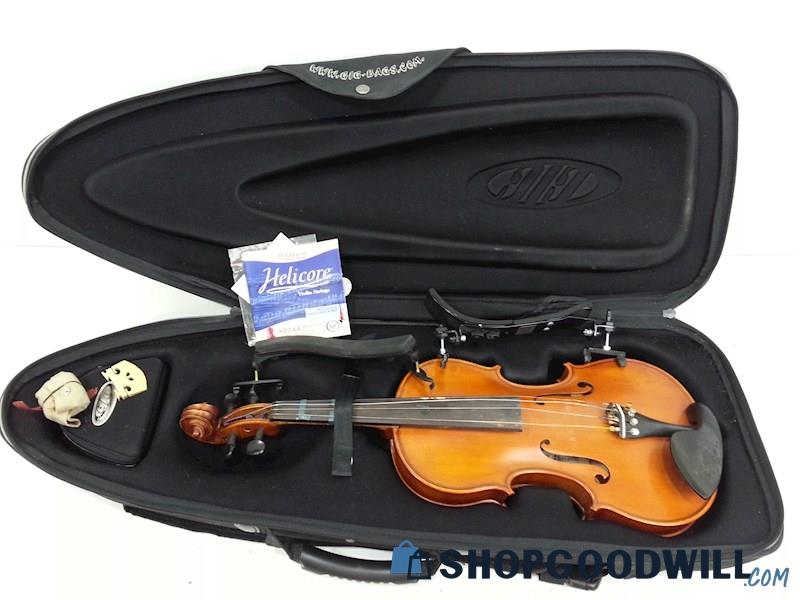 A) 4/4 Violin Florea 75th Anniversary W/Bow/Bridge/Rosin/Strings/Deluxe Case