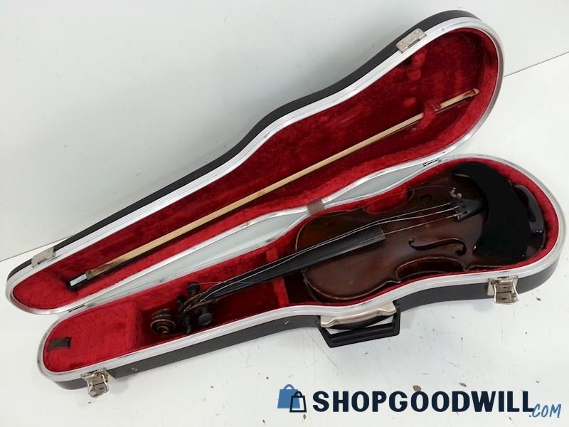 4/4 Antique Violin W/Case/Bow Made By Edwin J Price Philadelphia 1890 
