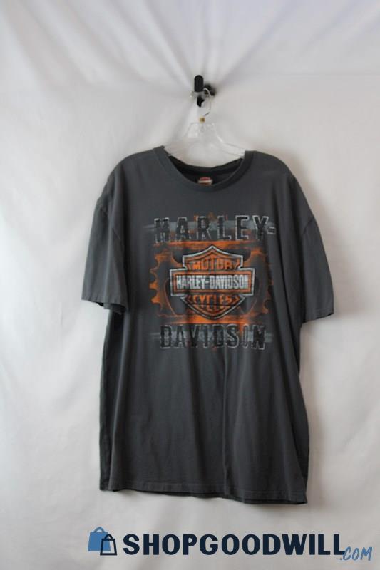 Harley-Davidson Men's Gray Logo Graphic T-Shirt sz XL