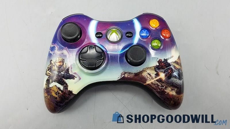  A) Halo 3 Limited Edition Wireless Xbox 360 Controller - Powers On