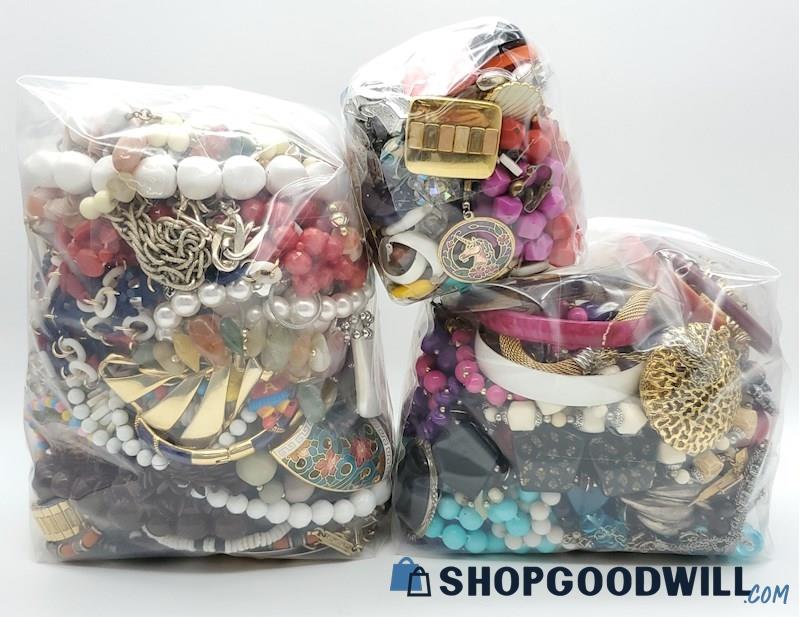 Vintage Costume Jewelry Grab Bags 9.4 Pounds