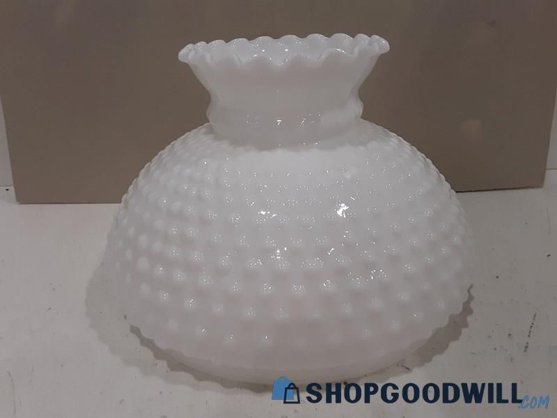 White Hobnail Lamp Shade ONLY 