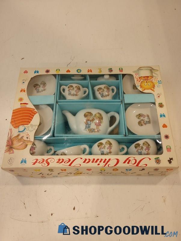 Vintage 13pc Toy China Ceramic Tea Set 