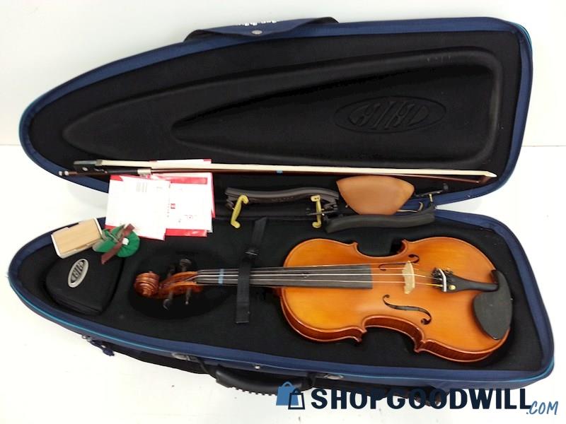 B) 4/4 Violin Florea 75th Anniversary W/Bow/Bridge/Rosin/Strings/Deluxe Case