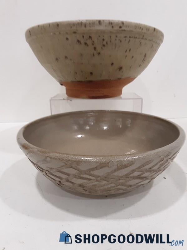 2 Ceramic Bowls Lot 