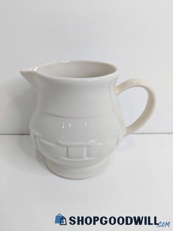 Longerberger Pottery Woven Tradition Ivory Pitcher
