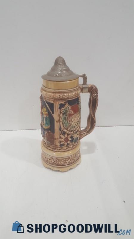 Vintage Musical Beer Stein Tankard - Music Box Not Attached 