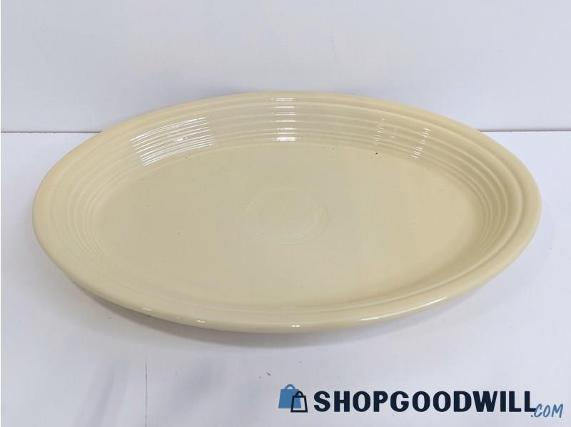 Fiesta Ware HLC Pale Yellow Dinnerware Oval Serving Platter