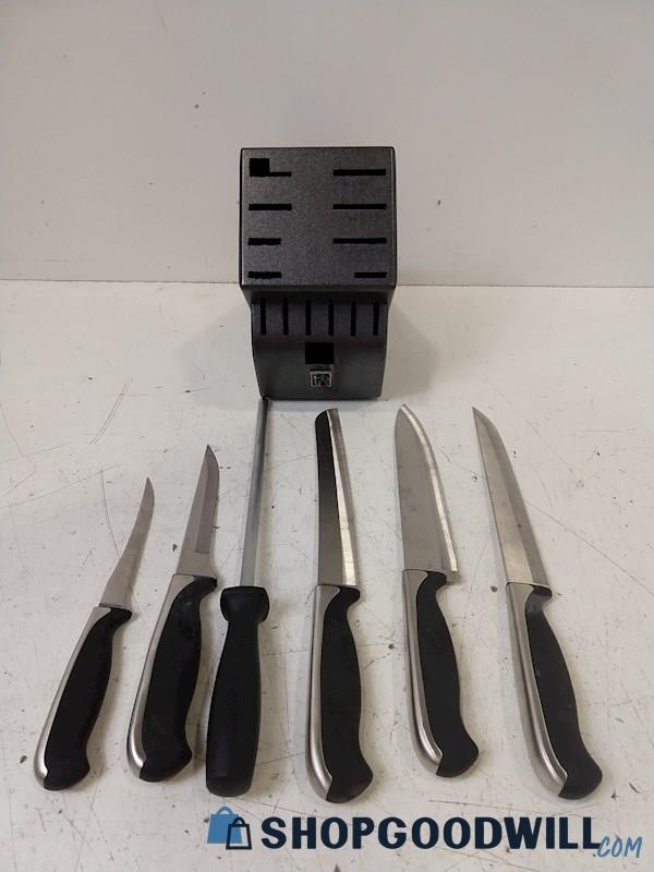 6pc Set Of J.A Henckels Stainless Steel Fine Edge Knives