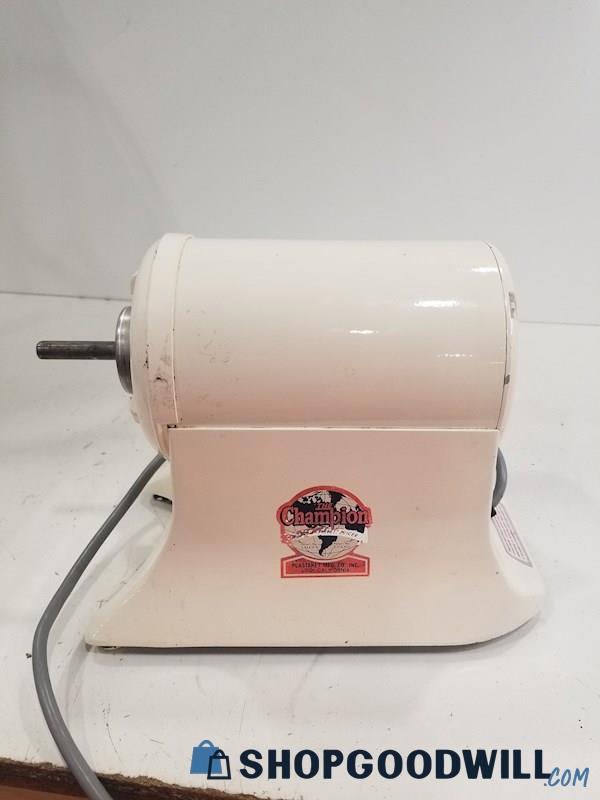 General Electric The Champion Juicer W211825 115V (W/ Cord) (POWERS ON)