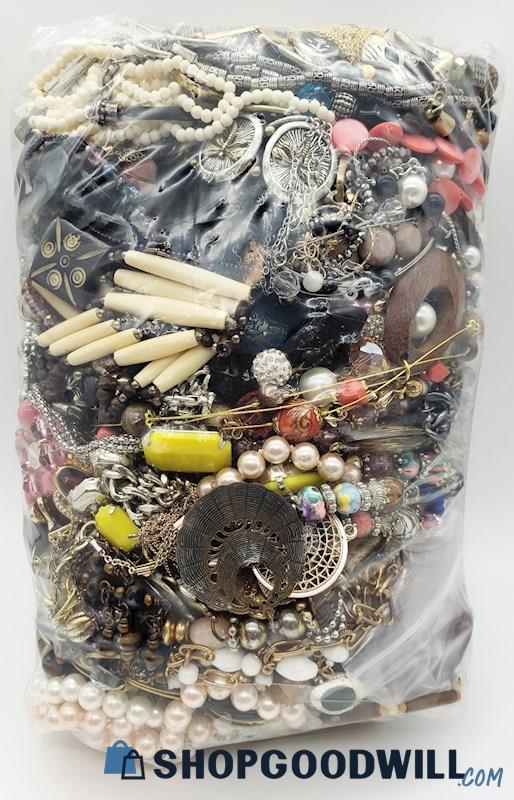 Collection of Costume Jewelry Styles 9.0 pounds