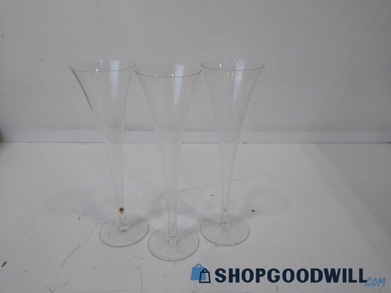 3pc Tall Wine/Drinking Glass Barware & Tableware