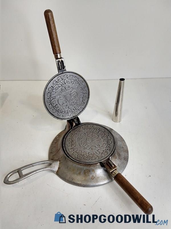 Vintage Nordic Ware Krumkake Iron With Roller