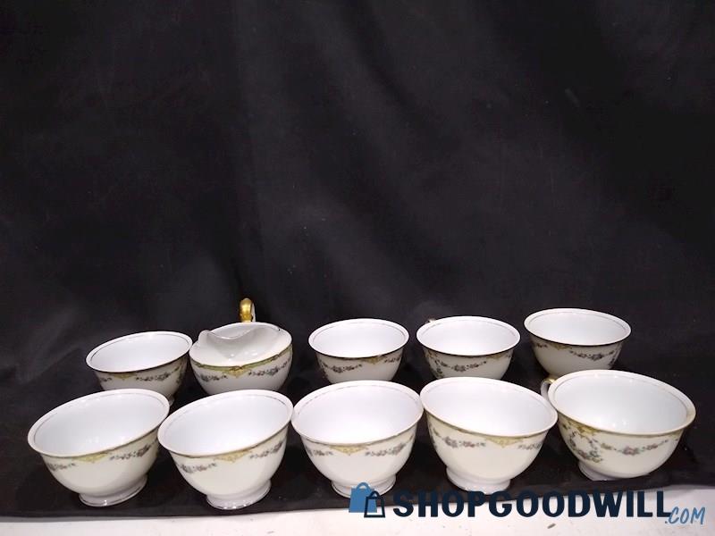 Vintage Kikusui China Glass Tea Cups 