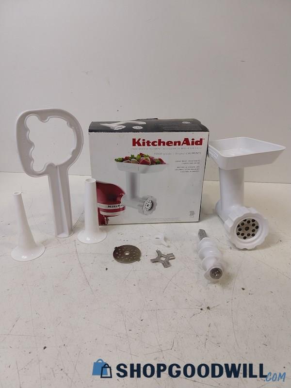 KitchenAid White Food Grinder Stand Mixer Attachment IOB