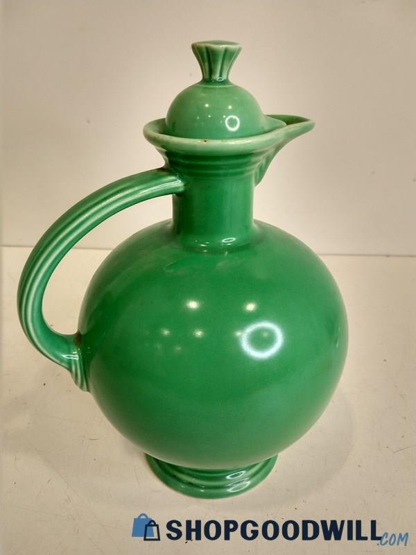 Fiesta Ware Green Carafe Pitcher With Handle
