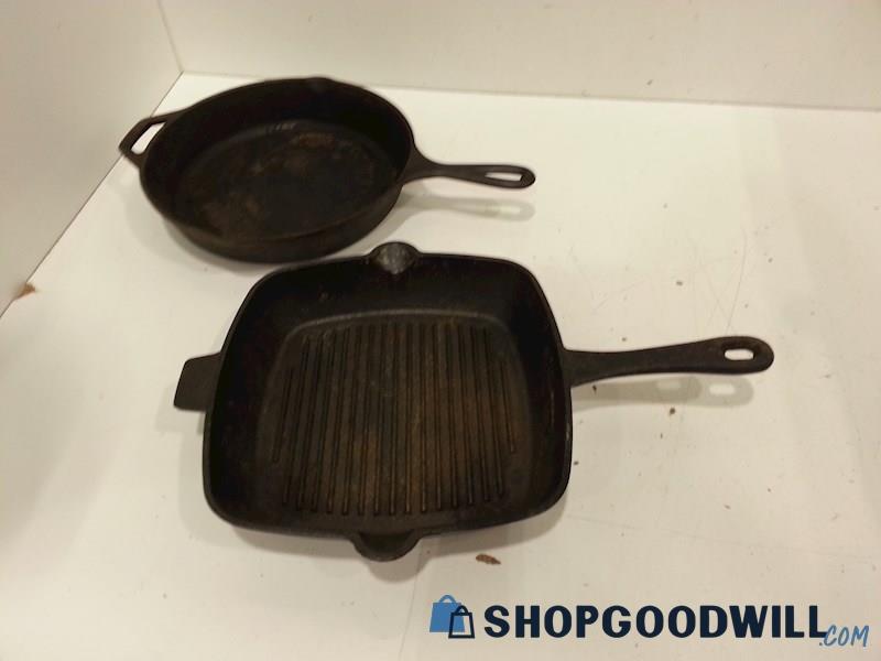 Lodge / Unbranded Cast Iron Skillets Do Not Spin or Wobble