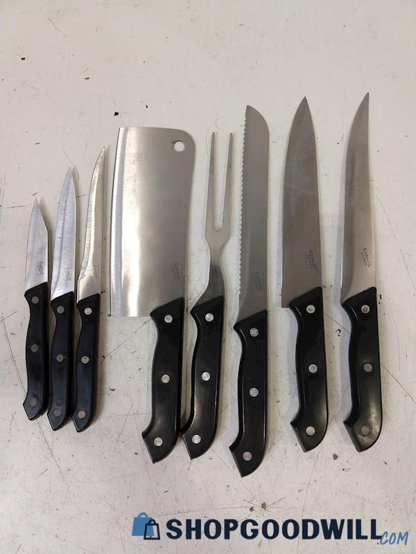 8pc Gibson Home Stainless Steel Knife Set 