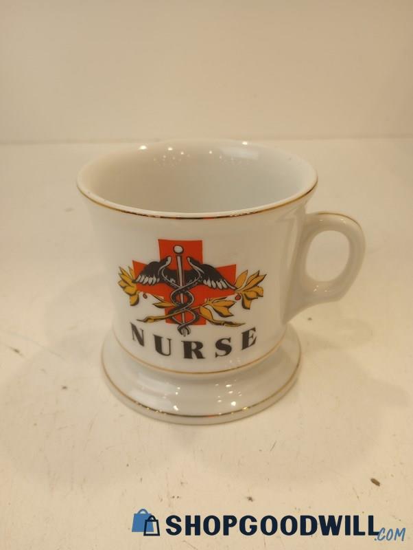 Vintage Caduceus Nurse Ceramic Mug