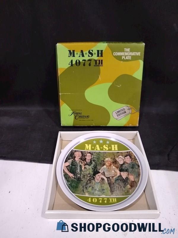 M*A*S*H 4077th Limited Edition Commemorative Plate w COA 