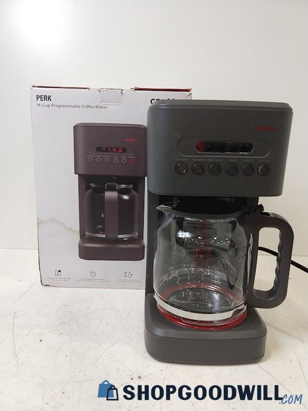 CruxGG 14-Cup Coffee Machine Maker Programmable CORDS WORKING IOB
