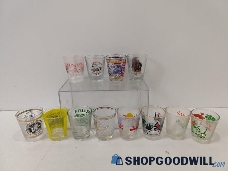 ID25 12pc Shot Glasses States/Souvenirs Seattle Multicolor Drinkware UNBRANDED 