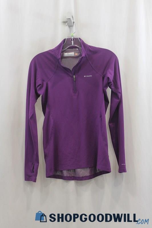 Columbia Women's Purple Half Zip Sweater SZ S