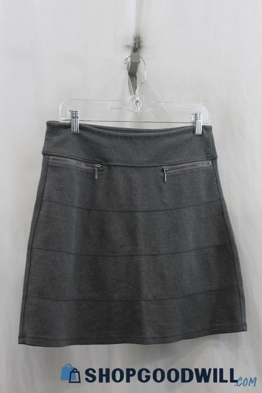 Athleta Womens Heather Charcoal A-line Skirt Sz S