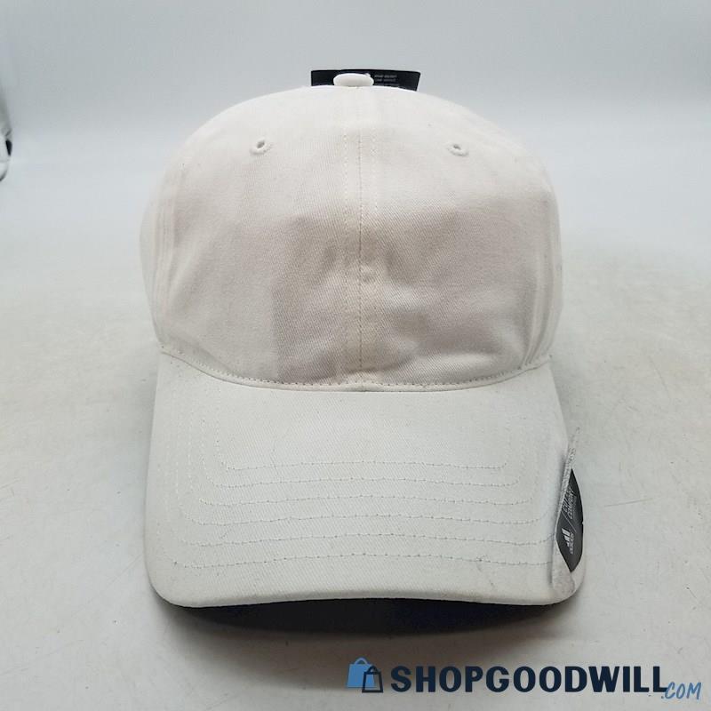 Adidas Casual White Cotton Adjustable Strap Hat