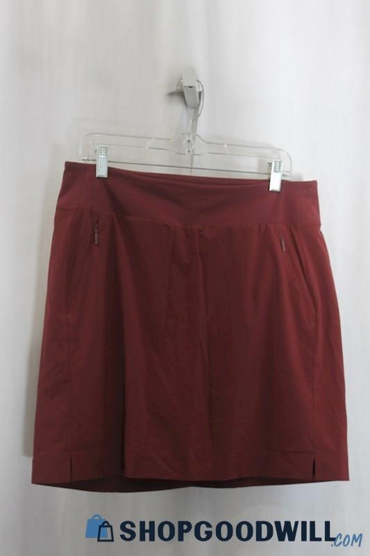 Athleta Womens Burgundy Tech Skort Sz 12T