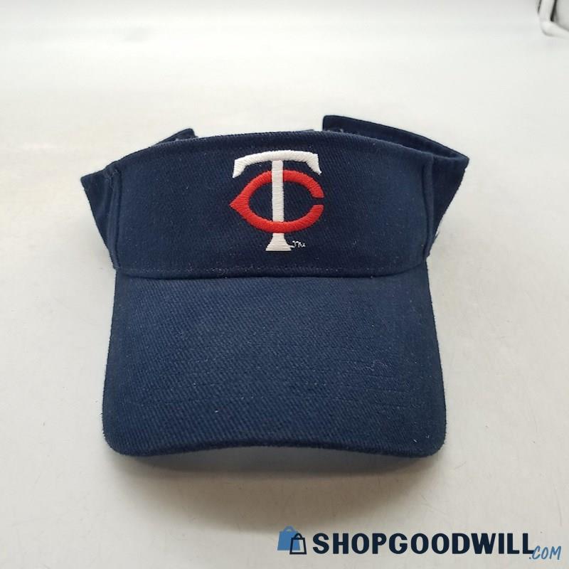 MLB Minnesota Twins Tsmgi Culvers Embroidery Navy Blue Cotton Adjustable Visor