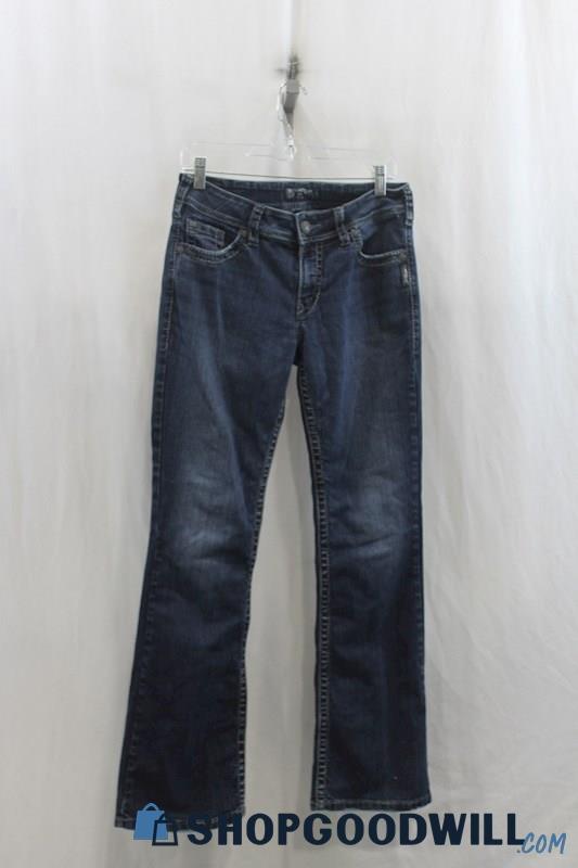 Silver Jeans Womens Blue Washed Bootcut Jeans Sz 31x32