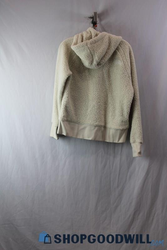 The North Face Women's White Fluffy Sweater sz M