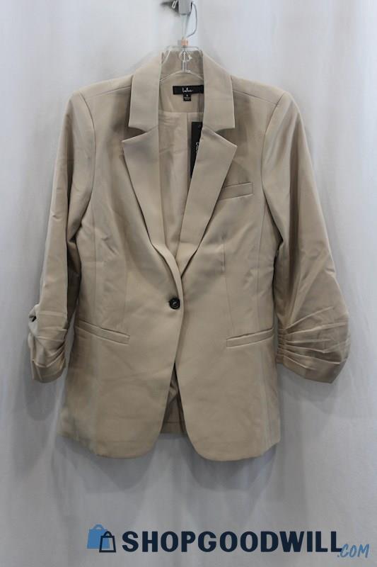 NWT Lulus Women's Tan Button Blazer SZ S