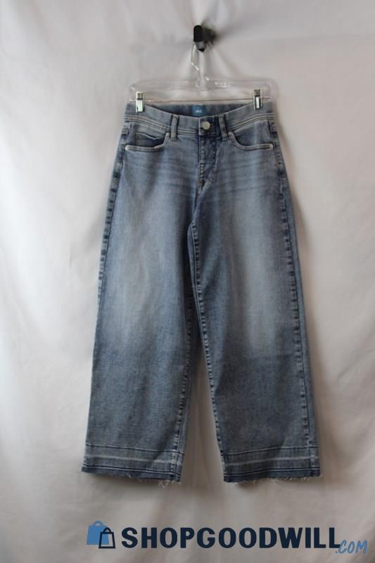 Jag Women's Light Blue Wide Leg Crop Jean SZ 2