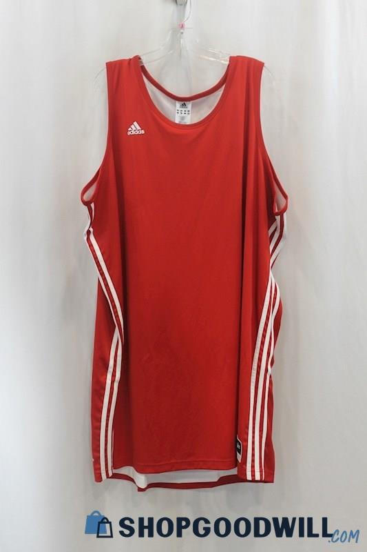 Adidas Men's Red/White Tank Shirt SZ 3XT