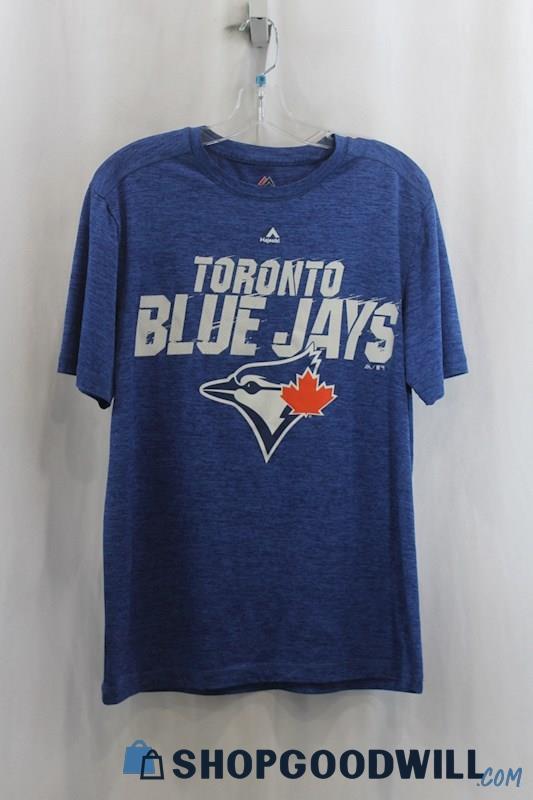 MLB Men's Blue/White Toronto Blue Jays Baseball T-Shirt SZ M