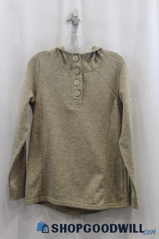 Columbia Women's Heather Oat Henley Sweater SZ M