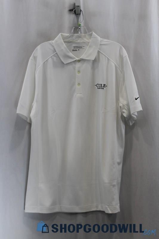 NWT Nike Men's White Polo Shirt SZ L