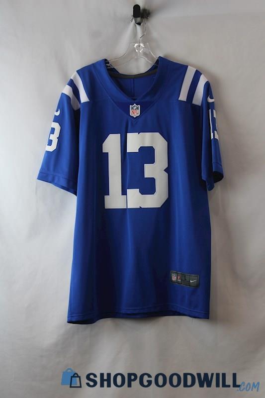 NFL Hilton #13 Indianapolis Colts Men's Blue Football Jersey sz L