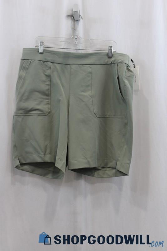 NWT Calvin Klein Women's Green Chino Tech Short SZ XL