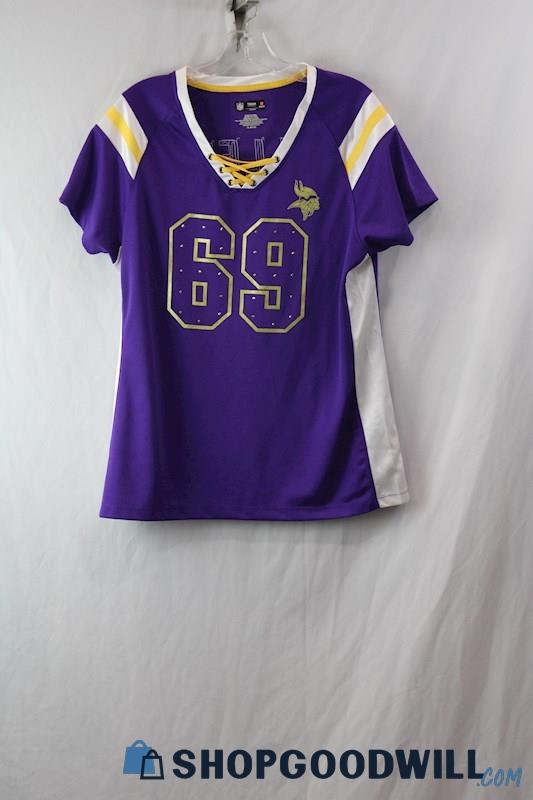 NFL Women's Purple Vikings #69 Jared Allen Sz XL