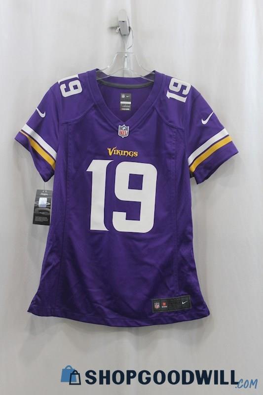 NWT NFL Women's Purple/Gold MN Vikings Thielen #19 Football Jersey SZ M