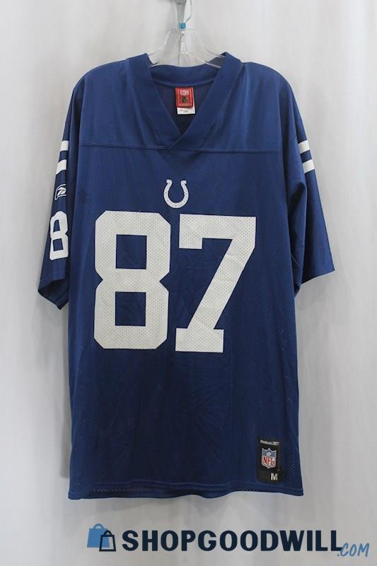 NFL Men's Blue/White IN Indianapolis Colts Wayne #87 Football Jersey SZ M