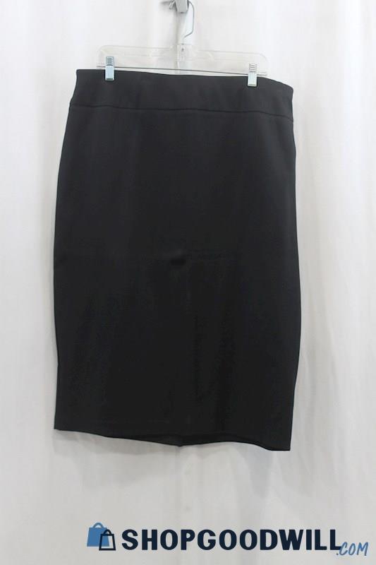 NWT Ashley Stewart Women's Black Straight Skirt SZ 18