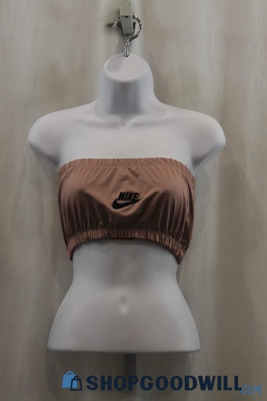 NWT Nike Women's Pink Tube Crop Top SZ M