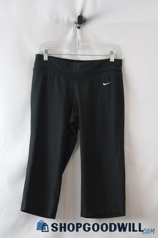 Nike Women's Black Straight Active Capri Leggings sz M